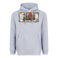 Heather Grey Mardi Gras Truck And Fleur De Lis Crawfish Heavyweight Hoodie - RanaPortraitStore