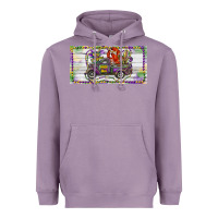 Lavender Mardi Gras Truck And Fleur De Lis Crawfish Heavyweight Hoodie - RanaPortraitStore