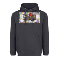 Smoke Mardi Gras Truck And Fleur De Lis Crawfish Heavyweight Hoodie - RanaPortraitStore