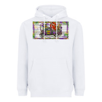 White Mardi Gras Truck And Fleur De Lis Crawfish Heavyweight Hoodie - RanaPortraitStore