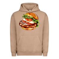 Pigment Burro American hamburger Urban Hoodie - AdoDesignShop