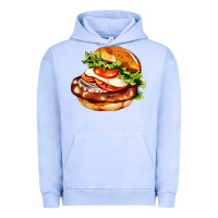 Pigment Grape Ice American hamburger Urban Hoodie - AdoDesignShop