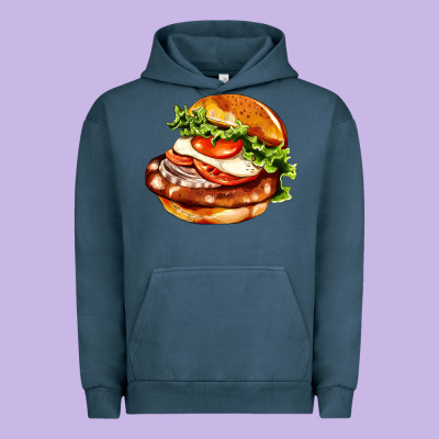 American Hamburger Urban Hoodie Designed By Adodesignshop