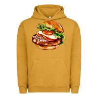 Pigment Peanut Butter American hamburger Urban Hoodie - AdoDesignShop