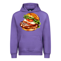 Tulip American hamburger Urban Hoodie - AdoDesignShop