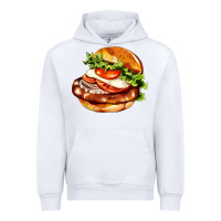 White American hamburger Urban Hoodie - AdoDesignShop