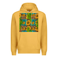 Sunflower And Cactus Seamless Pattern Premium Hoodie | Teevron