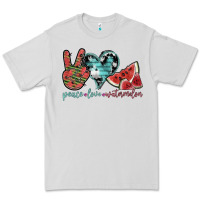 Dove Grey peace love watermelon Premium Tee - SublimationCraftShop