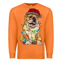 Carrot christmas bulldog Premium Sweatshirt - RanaPortraitStore