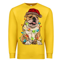 Lemon christmas bulldog Premium Sweatshirt - RanaPortraitStore