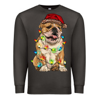 Smoke christmas bulldog Premium Sweatshirt - RanaPortraitStore