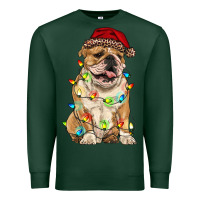 Christmas Bulldog Premium Sweatshirt | Teevron
