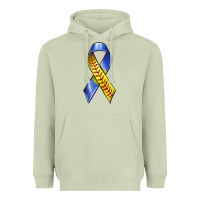 Matcha down syndrome ribbon softball Heavyweight Hoodie - texasbilliewilder