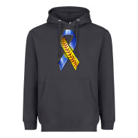 Smoke down syndrome ribbon softball Heavyweight Hoodie - texasbilliewilder