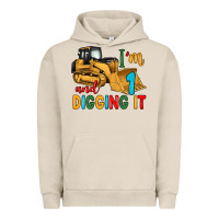 Pigment French Oak i'm 1 and digging it Urban Hoodie - Artiststas
