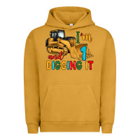 Pigment Peanut Butter i'm 1 and digging it Urban Hoodie - Artiststas