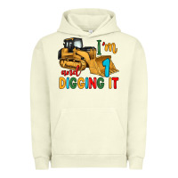 Pigment Pistachio i'm 1 and digging it Urban Hoodie - Artiststas