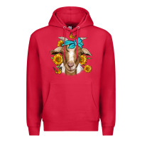 Cardinal sunflower bandana goat Premium Hoodie - Jasminsmagicworld