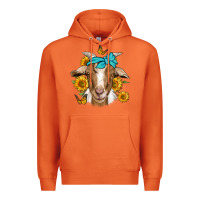 Carrot sunflower bandana goat Premium Hoodie - Jasminsmagicworld