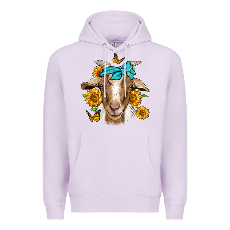 Sunflower Bandana Goat Premium Hoodie by Jasminsmagicworld | Teevron