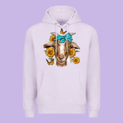 Sunflower Bandana Goat Premium Hoodie Designed By Jasminsmagicworld