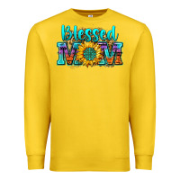 Blessed Mom Sunflower Premium Sweatshirt | Teevron