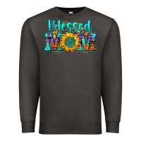 Smoke blessed mom sunflower Premium Sweatshirt - Zillion Design Studio