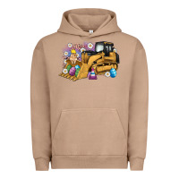 Pigment Burro easter bulldozer bunny egg leopard Urban Hoodie - Artiststas