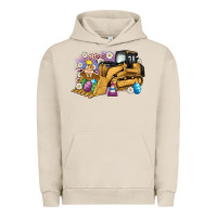 Pigment French Oak easter bulldozer bunny egg leopard Urban Hoodie - Artiststas