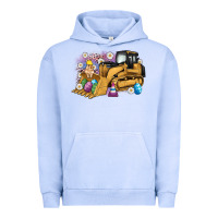 Pigment Grape Ice easter bulldozer bunny egg leopard Urban Hoodie - Artiststas