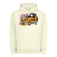 Pigment Pistachio easter bulldozer bunny egg leopard Urban Hoodie - Artiststas