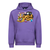 Tulip easter bulldozer bunny egg leopard Urban Hoodie - Artiststas
