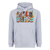 Heather Grey wild child Heavyweight Hoodie - Zillion Design Studio