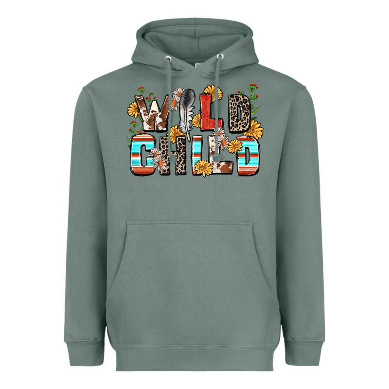 Wild Child Heavyweight Hoodie by Zillion Design Studio | Teevron