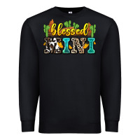 Black blessed mini Premium Sweatshirt - Zillion Design Studio