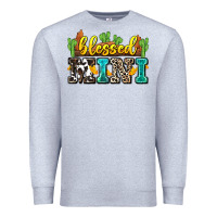 Heather Grey blessed mini Premium Sweatshirt - Zillion Design Studio
