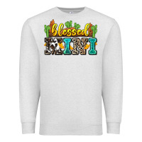 Oatmeal Heather blessed mini Premium Sweatshirt - Zillion Design Studio