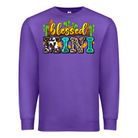 Purple blessed mini Premium Sweatshirt - Zillion Design Studio