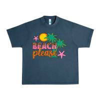 Midnight Navy beach please Urban Heavy Tee - Artiststas