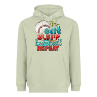 Matcha eat sleep baseball repeat Heavyweight Hoodie - texasbilliewilder