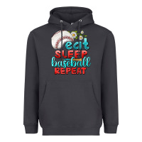 Smoke eat sleep baseball repeat Heavyweight Hoodie - texasbilliewilder