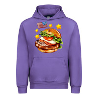 Tulip american flag and hamburger Urban Hoodie - AdoDesignShop