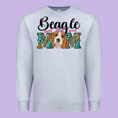 Western Beagle Mom Premium Sweatshirt Designed By Ranaportraitstore