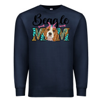 Navy western beagle mom Premium Sweatshirt - RanaPortraitStore