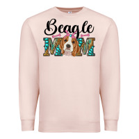 Pale Pink western beagle mom Premium Sweatshirt - RanaPortraitStore