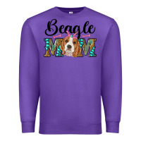 Purple western beagle mom Premium Sweatshirt - RanaPortraitStore