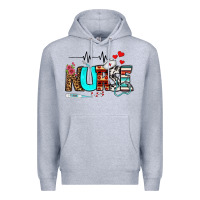 Heather Grey western nurse Premium Hoodie - BundleAndBundleShop