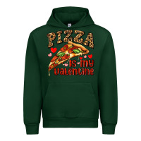 Forest Green pizza is my valentine Urban Hoodie - AdoDesignShop