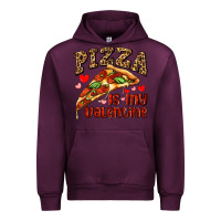Mauve Wine pizza is my valentine Urban Hoodie - AdoDesignShop
