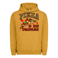 Pigment Peanut Butter pizza is my valentine Urban Hoodie - AdoDesignShop
